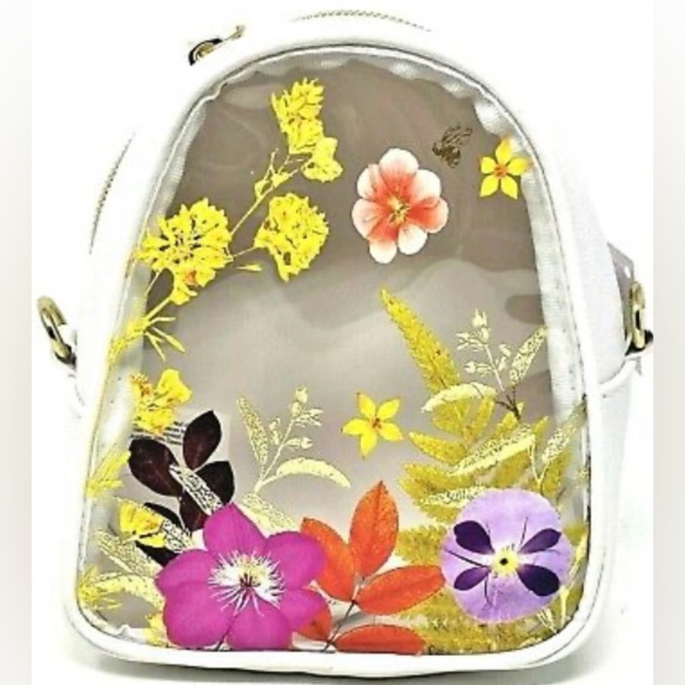 White and Floral bag